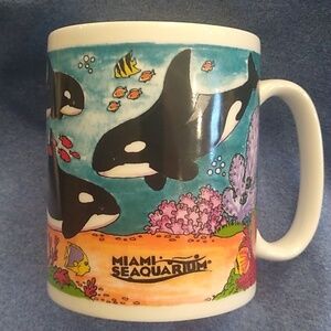 Miami Coffee Mug Dolphins Seaquarium  Collector Series American Gifts